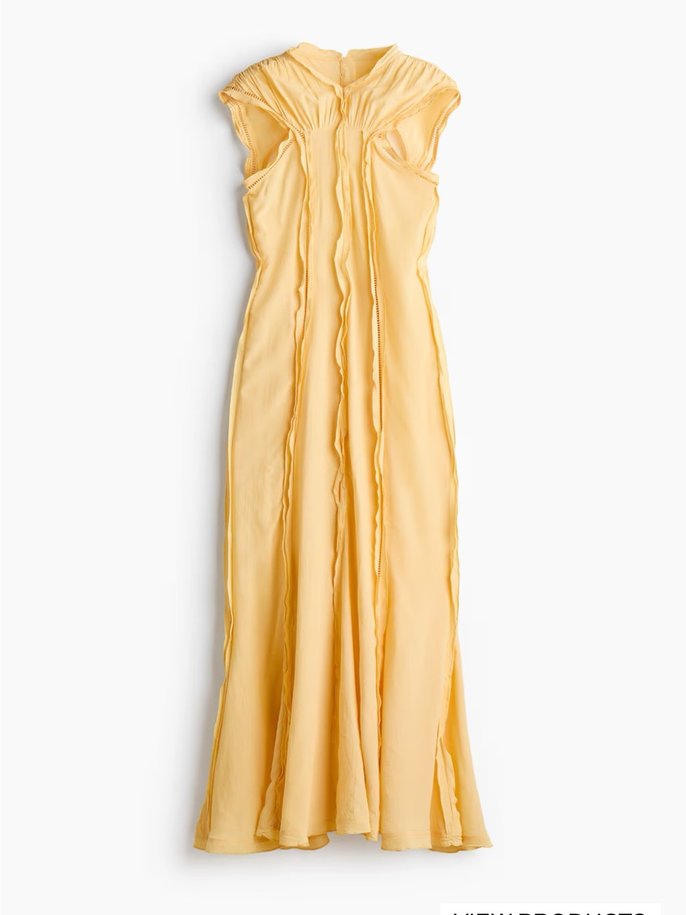 H&M Studio Collection Yellow Ruffled Maxi Dress - Picture 7 of 10